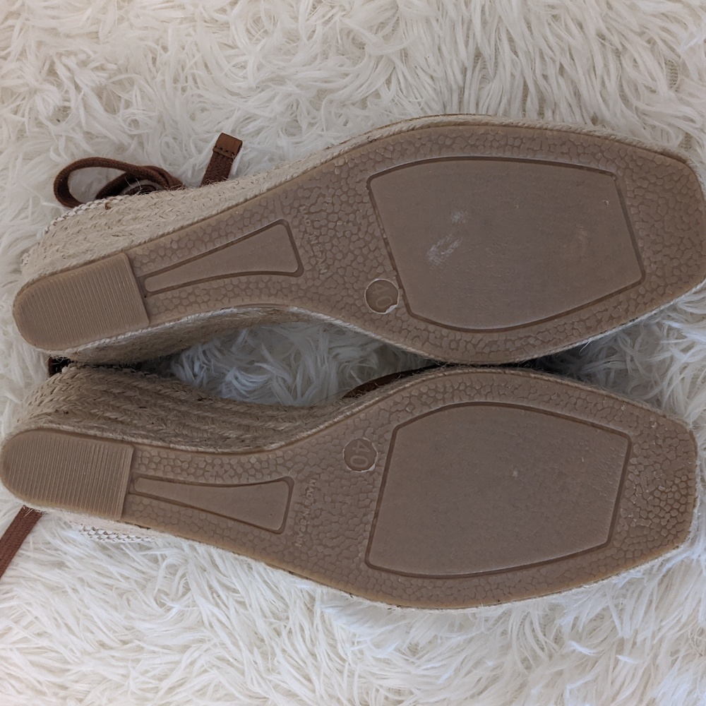 REFORMATION Suede Lace Up Espadrilles Sz 9.5 - Picture 8 of 9